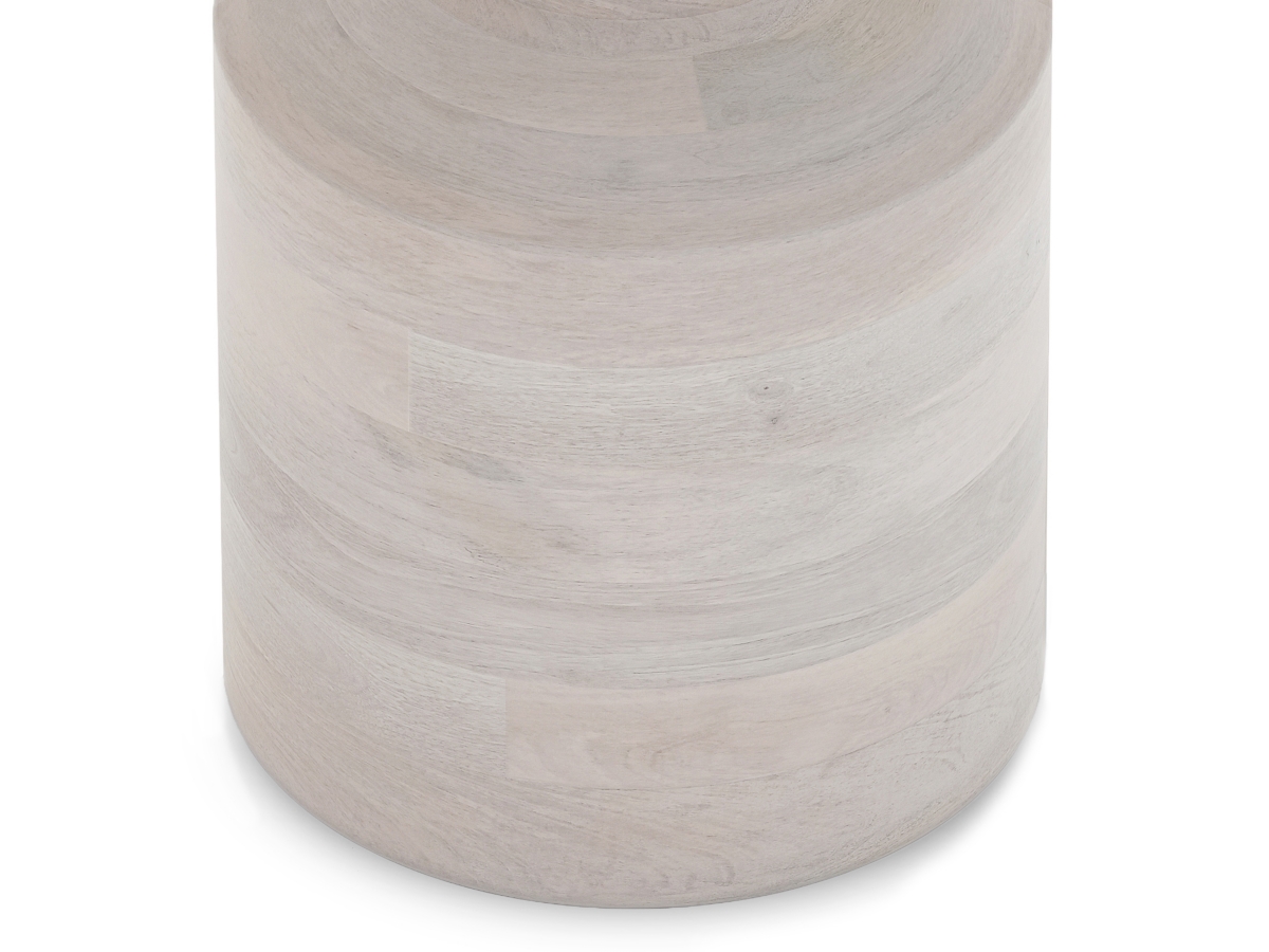 Simpli Home Haynes Accent Table, White Wash, large