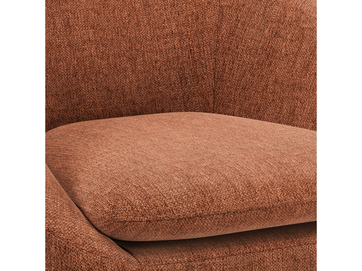 Simpli Home Redding Accent Chair, Rust, large