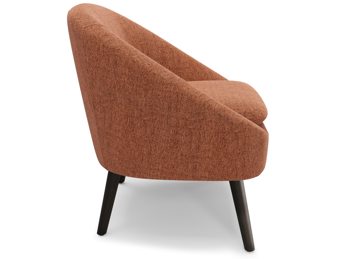 Simpli Home Redding Accent Chair, Rust, large
