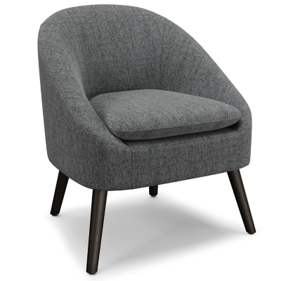 Simpli Home Redding Accent Chair, Storm Gray, large