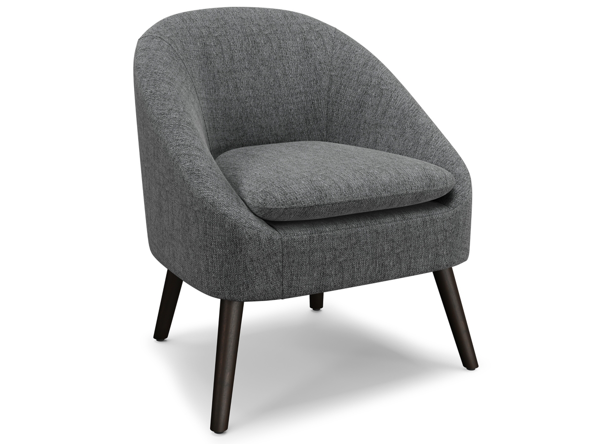 Simpli Home Redding Accent Chair, Storm Gray, large