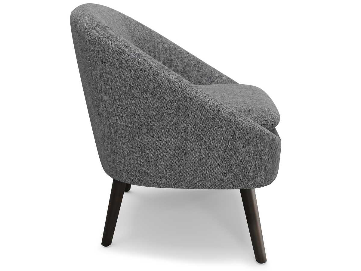 Simpli Home Redding Accent Chair, Storm Gray, large