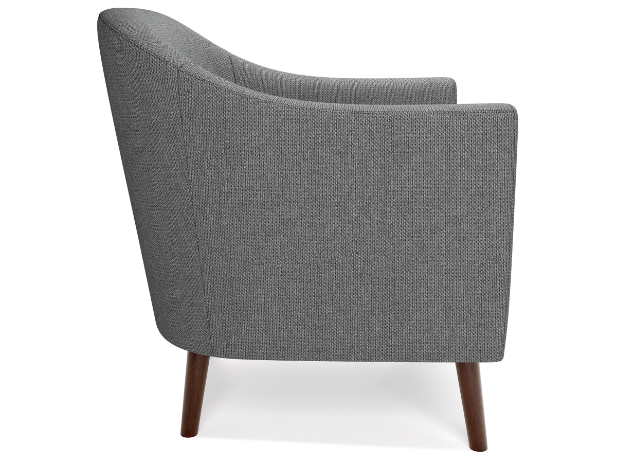 Simpli Home Thorne Accent Chair, Shadow Gray, large