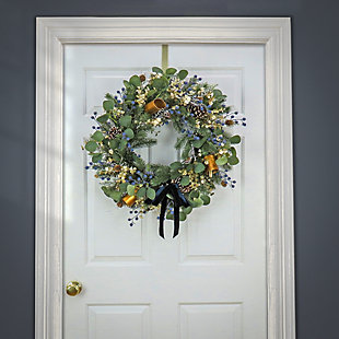 HGTV Home Collection 28" Swiss Chic Wreath, , rollover
