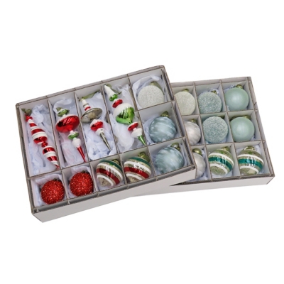 HGTV Home Collection Nostalgic Traditions Ornaments 24 Piece, , large