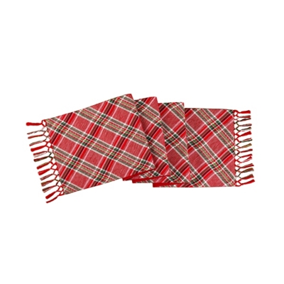 HGTV Home Collection Bias Cut Plaid Table Runner, , large