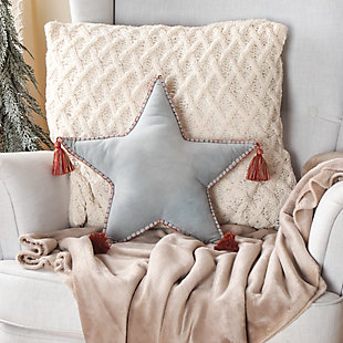 HGTV Home Collection Star Shape Pillow, Blue, rollover