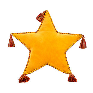 HGTV Home Collection Star Shape Pillow, Yellow, large