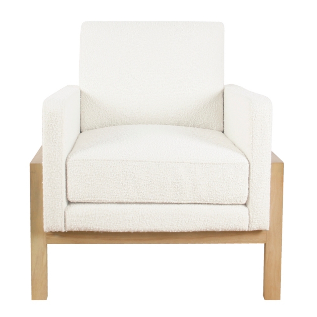 Kinfine USA HomePop Modern Wood Accent Chair