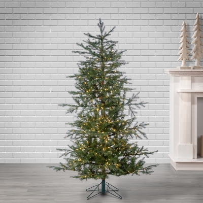 Sterling 5ft Pre-Lit Natural Cut Portland Pine, Green