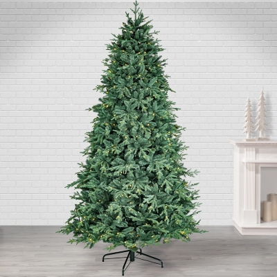 Sterling 9ft Natural Cut Blue Spruce, Green