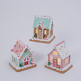 GIL Lighted Gingerbread Houses (Set of 3), , large