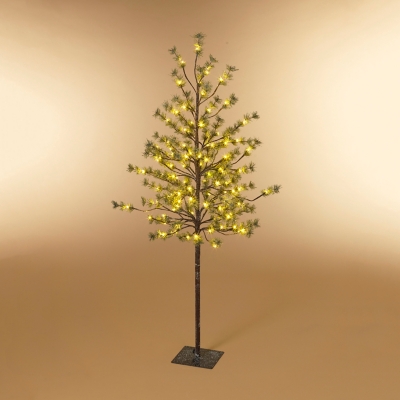 Everlasting Glow 5ft Electric Icy Pine Tree, Green