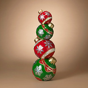 GIL Lighted Stack of Christmas Ornaments, , rollover