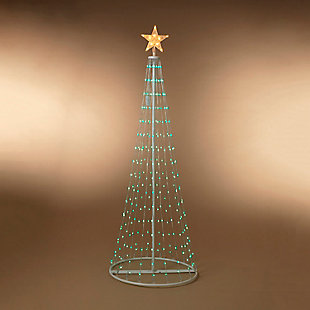 GIL 6ft Electric Frame Tree with LED Lights, , large
