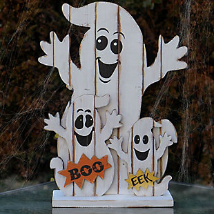 Haunted Hill Farm Ghost Family Centerpiece with Lights, , rollover