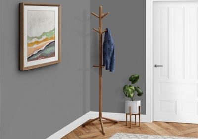 Contemporary oak coat online rack