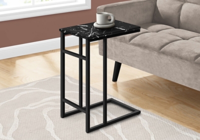 Monarch Specialties Accent Table, Black Marble