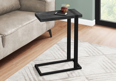 Monarch Specialties Modern C-Shape Accent Table, Black