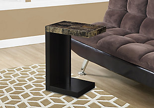 Monarch Specialties Contemporary 24" High C-Shape Accent Table, , rollover