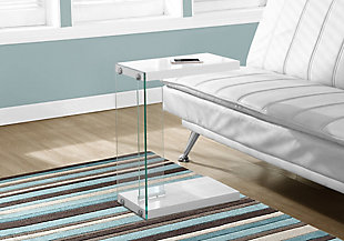 Monarch Specialties Contemporary 25" High C-Shape Accent Table, , rollover