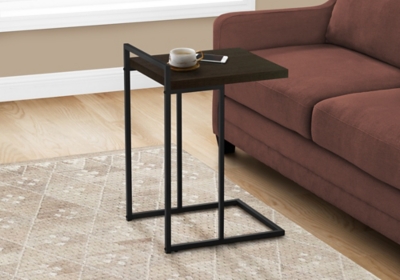 "Monarch Specialties Contemporary 25" High C-Shape Accent Table", Espresso