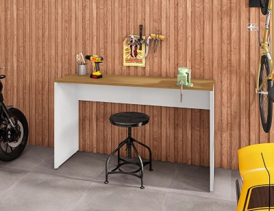 Eiffel Garage Desk, White, rollover