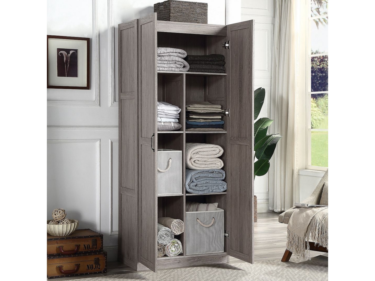Hopkins Storage Closet with 7 Shelves | Ashley