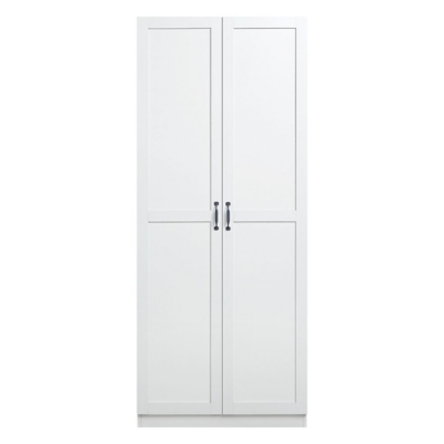Hopkins Storage Closet with 7 Shelves, White, large