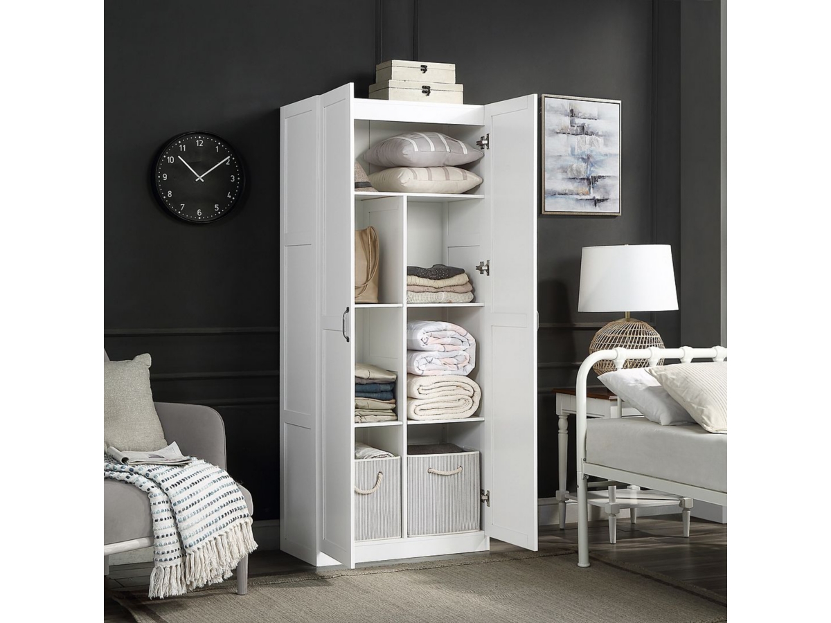 Hopkins Storage Closet with 7 Shelves | Ashley