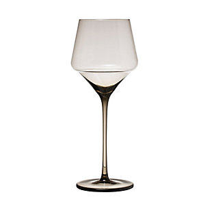 Storied Home Long Stem Wine Glass with Smokey Finish (Set of 6), , large