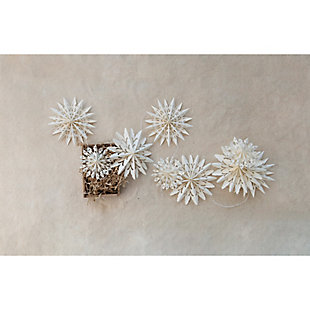 Storied Home Snowflake Garland in Kraft Box, , rollover