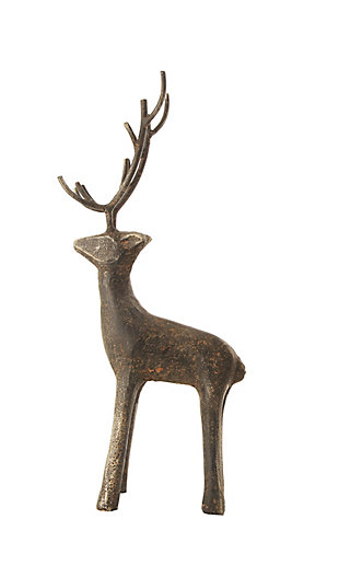 Storied Home Standing Deer Figurine, , large