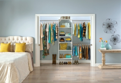 SuiteSymphony 25" Starter Tower Closet Organization System, Pure White, large