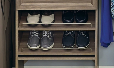 Internal wardrobe shoe online storage