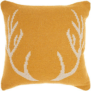 Mina Victory Woven Antlers Indoor Throw Pillow, , large