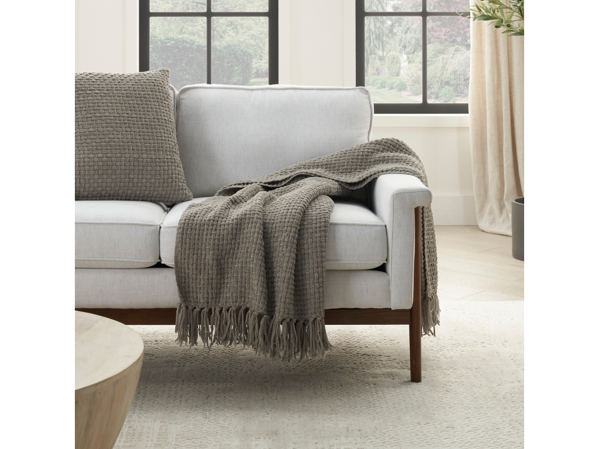 Mina Victory Woven Chenille Indoor Throw Blanket | Ashley