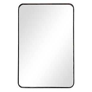 Salt & Light Modern Vanity Mirror, Black, large