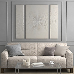 Silver Sand Zen Abstract Wall Art Set of 3, , rollover