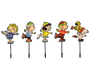 Peanuts Pre-Lit Pathway Markers (Set of 5), , large