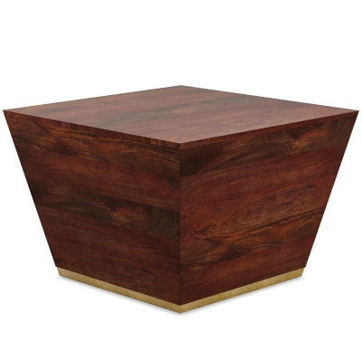 Simpli Home Abba Coffee Table, Cognac Brown, large