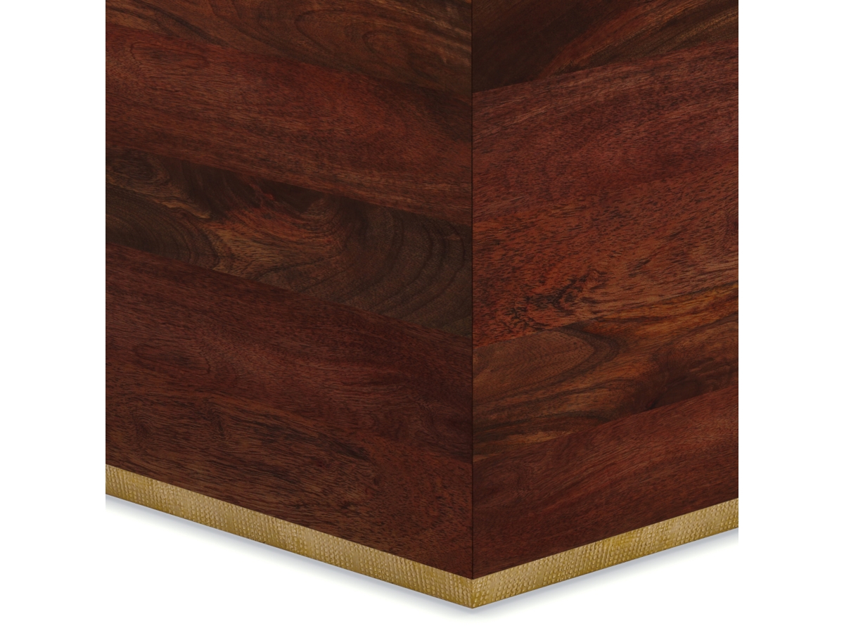 Simpli Home Abba Coffee Table, Cognac Brown, large