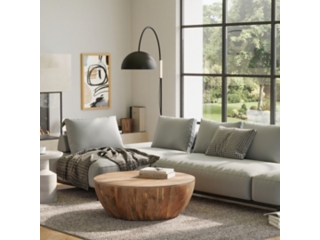 Simpli Home Elmbrook Drum Coffee Table