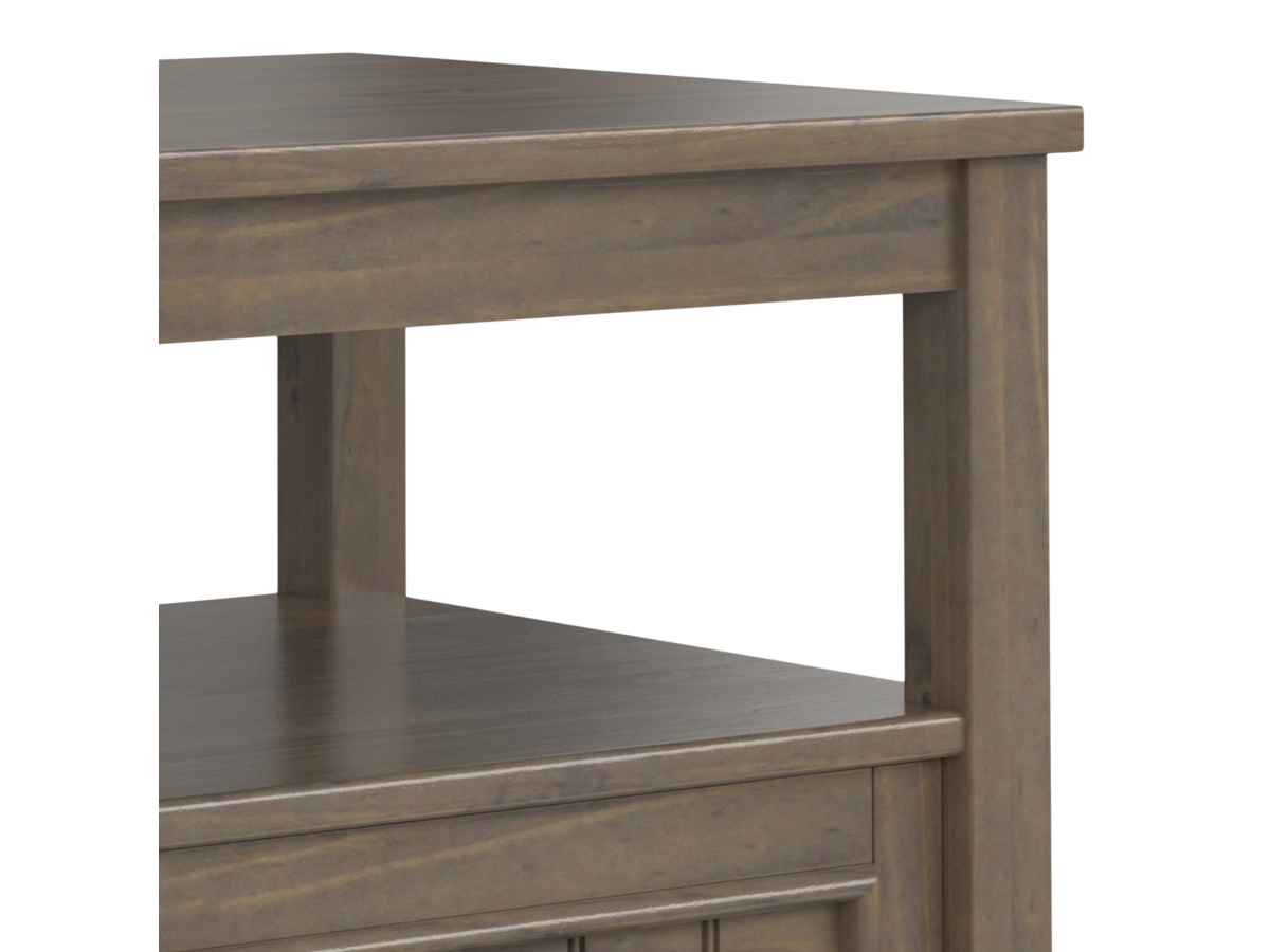 Simpli Home Lev End Table with Bottom Drawer, , large