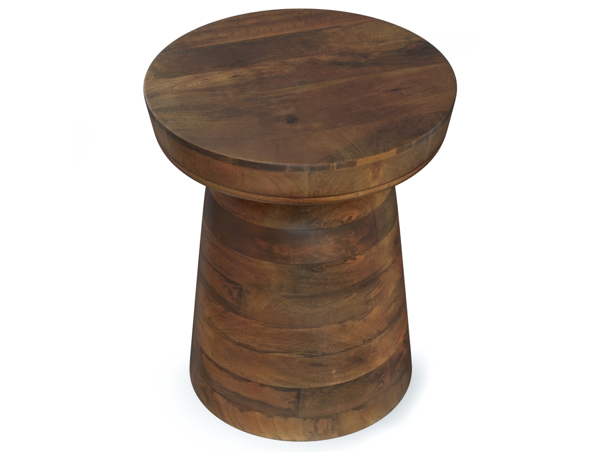 Simpli Home Robbie Accent Table, Walnut Brown, large