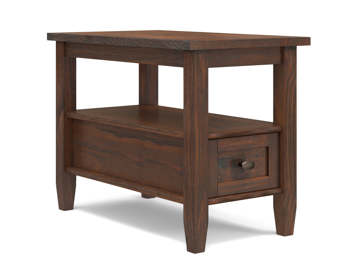 Simpli Home Warm Shaker Narrow Side Table, , large