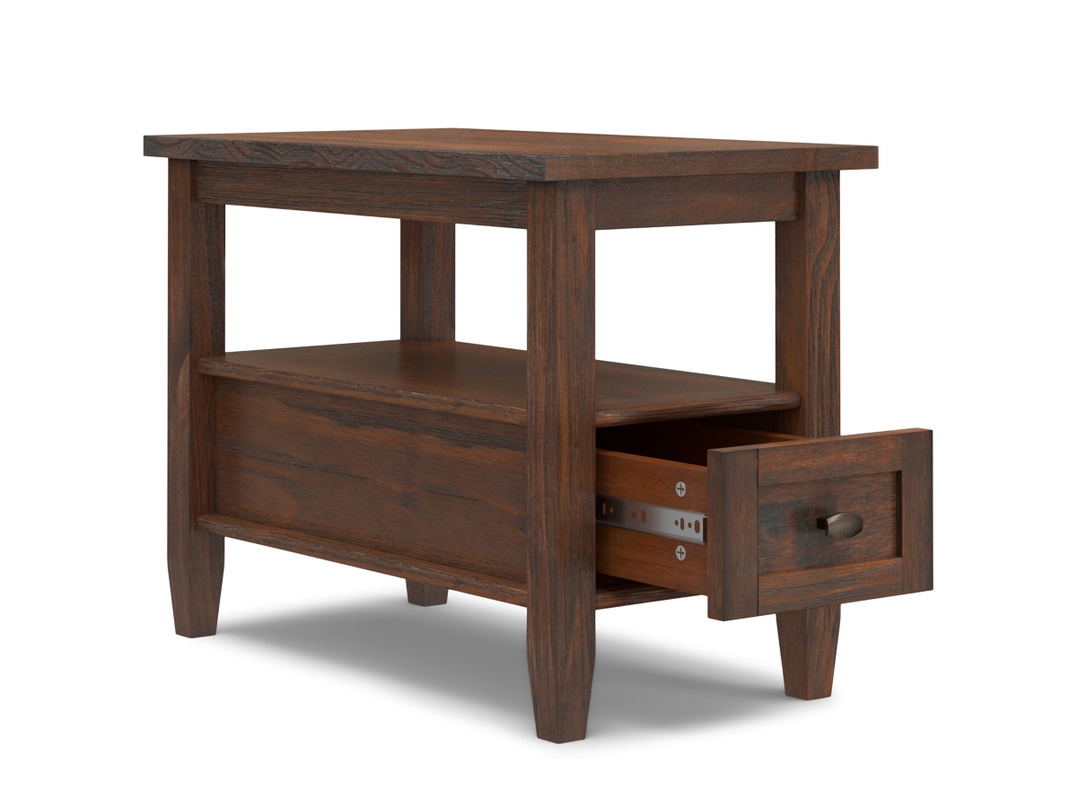 Simpli Home Warm Shaker Narrow Side Table, , large