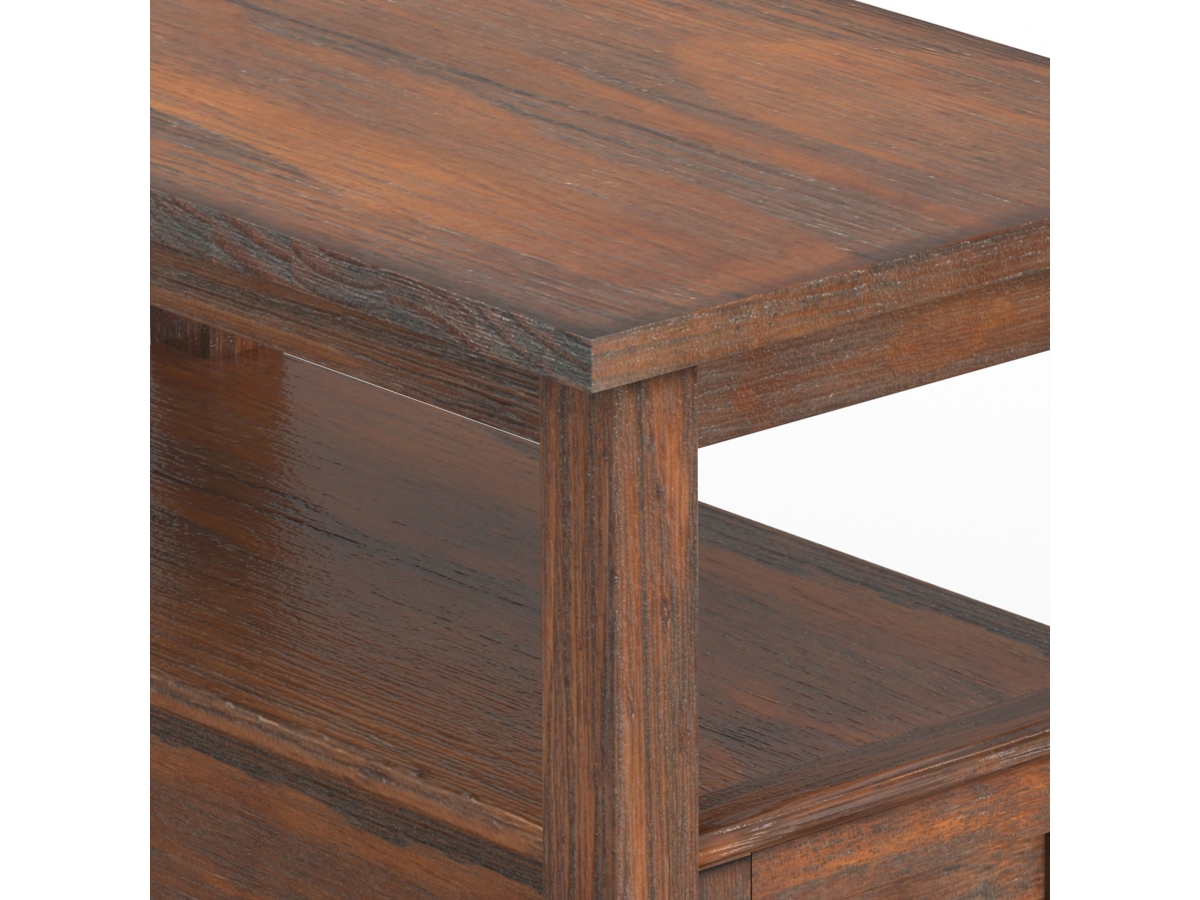 Simpli Home Warm Shaker Narrow Side Table, , large
