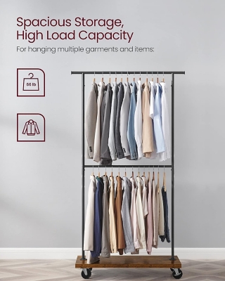 XL Spacious Coat Stand Wardrobe Clothing Rack