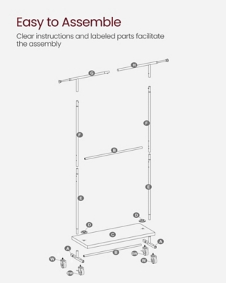 Mainstays Wire Shelf Closet Organizer, 2-Tier, Easy to Assemble 